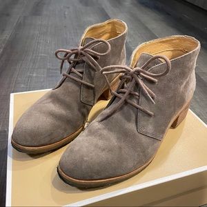 Clarks Originals brown suede lace up ankle boots